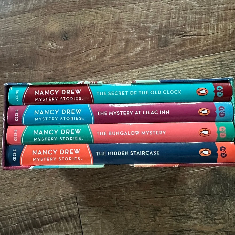 Nancy Drew Mystery Stories Books 1-4 Multicolor Set
